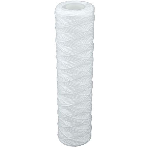 Wickelfaser- Filtereinsatz für 10Zoll Filtergehäuse für Hochdruckreiniger, Gartenpumpen, Hauswasserwerke u.v.m. - Einzelkartusche