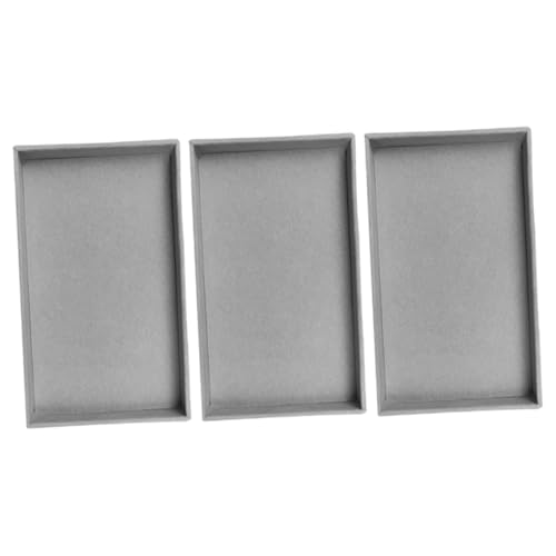 FONDOTIN 3pièces Plateau Pour Bijoux Organisateur De Rangement Pour Anneaux Bracelets Et Boucles Oreilles Pour Maison Professionnels