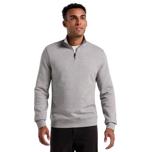 Original Penguin Org FLC Qtr Zip Stic Maillot de survêtement, Bruyère Pluie, XL Homme