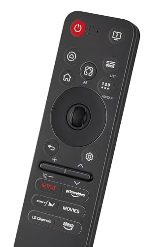 Image of BLACKSHEEP Compatible with LG Magic Smart Android Tv Remote Control Model MR25GA AKB76046609 Suitable UHD Television Voice Command with Streaming Apps - Paring Must!