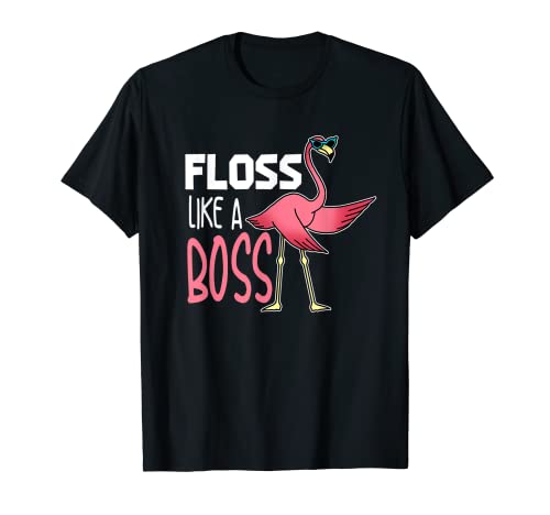 Funny Floss Like A Boss Flamingo Floss Dance Camiseta Camiseta