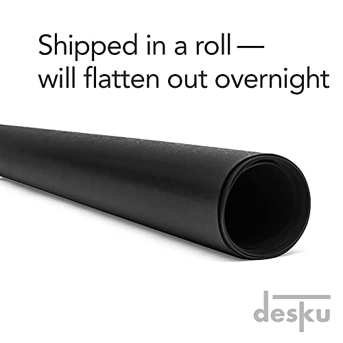 Desku Office Desk Chair Mat – Pvc Mat For Hard Floor Protection, Black, 30 Inches X 48 Inches, Made In The Usa, Home Office Supplies #TOP6