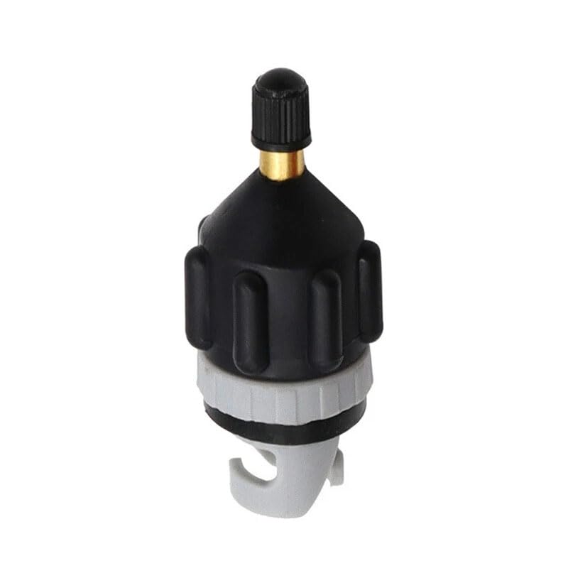 Constprog SUP Electric Pump Adapter Kayak Paddle Board Air Valve Inflatable Boat Accessory UK (Black)