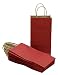 Creative Hobbies Small Paper Gift Handle Bags, 5.25" x 3" x 8.5" Size, Deep Red, 24 Piece Pack
