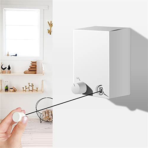 Corde à linge rétractable invisible au design minimaliste