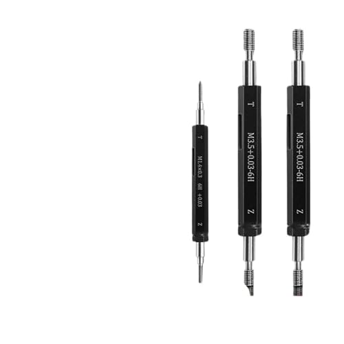 1PC 6H Precision +0.03 Calibrador de Roscas Métrico en Acero Fino M0.8M1M2M3M4M5 Herramienta de Medición (M5X0.8 adiciona 0.03) miniatura 1