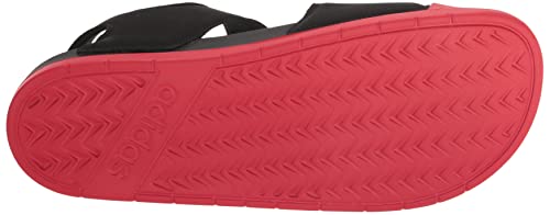 adidas unisex-adult Adilette Sandals Black/Better Scarlet/Black 44