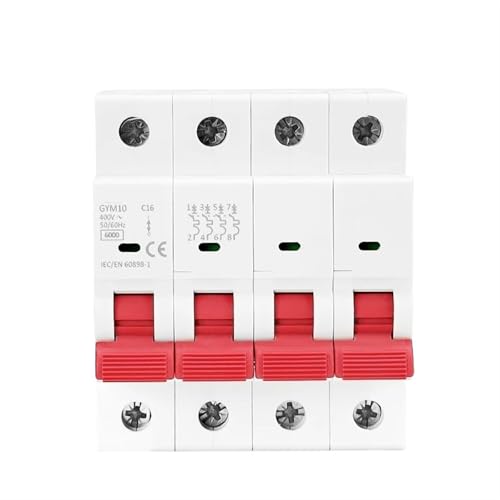 Mini disjoncteur 4 pôles GYM10 50A pour éviter les coupures générales du tableau