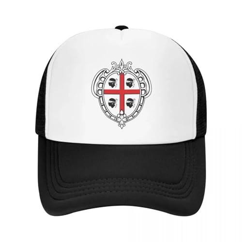 Chapeau de camionneur Sardaigne avec blason punk personnalisable
