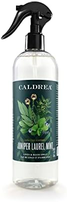 Caldrea Linen and Room Spray Air Freshener, Made with Essential Oils, Plant Derived Ingredients, Juniper Laurel Mint Scent, 16 oz - Thumbnail 2