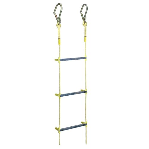 八ツ矢工業 アルミ縄はしご 非常用 避難ロープ 20m 幅340mm 耐荷重160kg 受注生産 メーカー直送 個人宅不可 120492