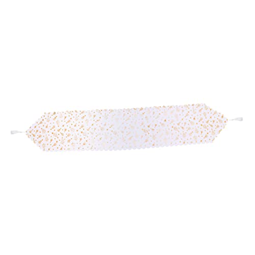 Chemin de table de Noël blanc anti-pli nappe lavable lot de 3 - 8
