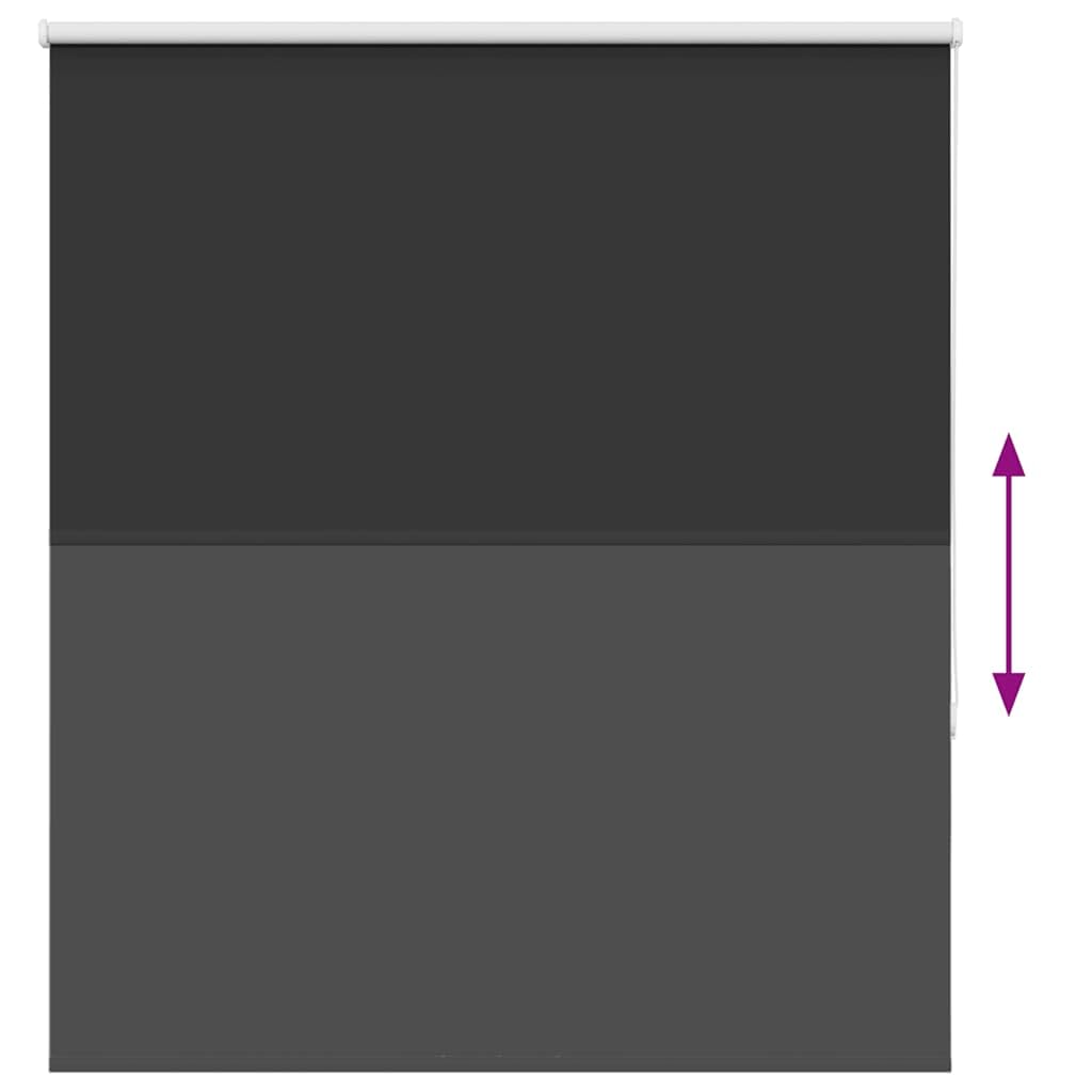 vidaXL Verdunkelungsrollo Schwarz 140x150 cm Stoffbreite 136,6 cm
