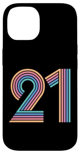 Number 21 Twenty-One Anniversary Y fB[X 21΂̒a X}zP[X iPhone 14 p