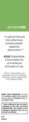 Dr. Chase Kolik Gripe Water Alcohol-Free - Baby’s Colic Relief - Gripe Water For Babies - Baby Gas Relief For Stomach Discomfort & Hiccups - Newborn Essentials - 5 Fl. Oz. (5 Fl Oz (Pack Of 2)) #TOP2