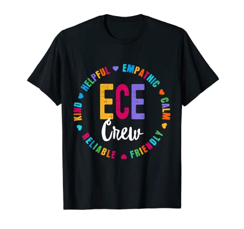 Profesor para educación de primera infancia preescolar ECE Crew Camiseta