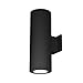 WAC Lighting DS-WD06-N30S-BK Tube Architectural 6" LED Up and Down Wall Light Straight Narrow Beam 3000K in Black, Double