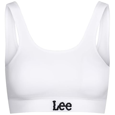 Lee Womens White Seamless Crop Bra Cover