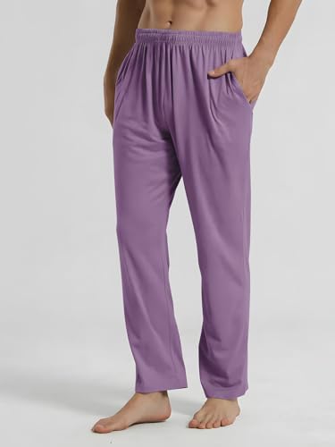 Mens Pajama Pants Sleep Lounge Bottoms Soft Comfy Long Pj Pant Sleepwear with Pockets2