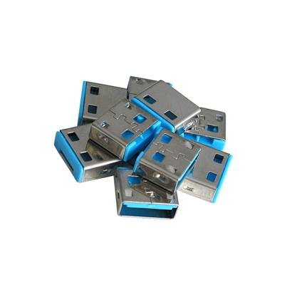 USB Port BLOCKERS Pack of 10 Blue