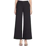 Finity Womens Wide Leg Casual Casual Pants Black 10