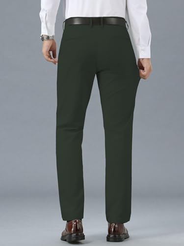 Image of TAGDO Men's Cotton Casual Trousers | Slim Fit Formal Pants for Man | Comfortable & Breathable Fabric | Stylish Office Wear | Everyday Casual Pant for Men