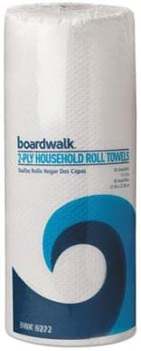 Boardwalk® - Paper Towel Rolls, Perforated, 2-Ply, White, 85 Sheets/Roll, 30/Carton - Sold As 1 Carton - Perfect for household clean up.