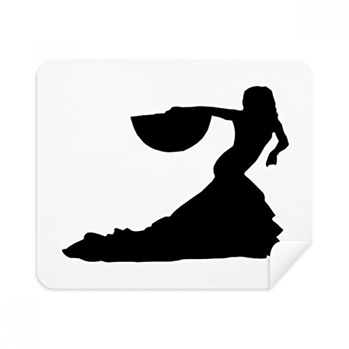 Performance Dancer Fan Dancing Cleaning Cloth Screen Cleaner 2pcs Suede Fabric