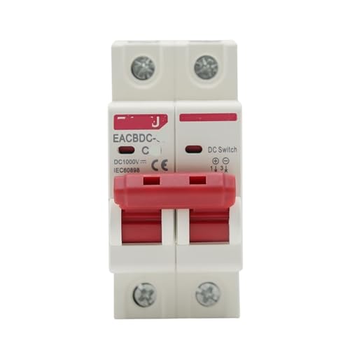 Disjoncteur solaire DC 1000V 2P 10A interrupteur magnétothermique PV