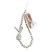 GORBUS Fashionable Ballet Shoe Keychain Charm with Pearls Ribbon Designs Lovely and Stylish Accessory Portable for Girls