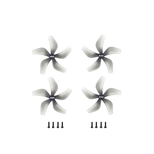 Hélices 5 pales 2.9 pouces en composite gris rigide pour axe de 2mm