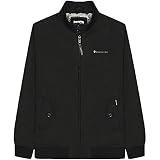Lambretta Harrington Bomberjacke für Herren, Schwarz , XXXL