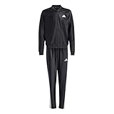 adidas Bambine e ragazze Seasonals Glam Tracksuit, black/silver met., 13-14 Years