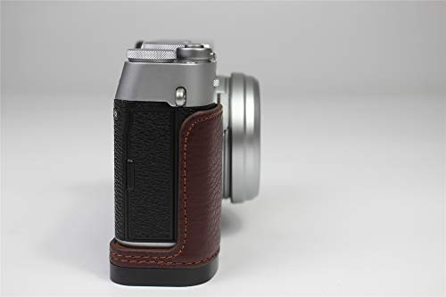 Zakao X100V Kameratasche, echtes Leder, halbe Öffnung unten, Holster, Kameratasche mit Handschlaufe, Schutzhülle, Tasche… – Bild 8