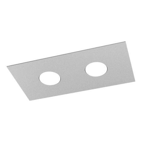 Plafonnier LED moderne blanc métal 40cm luminaire salon classe A