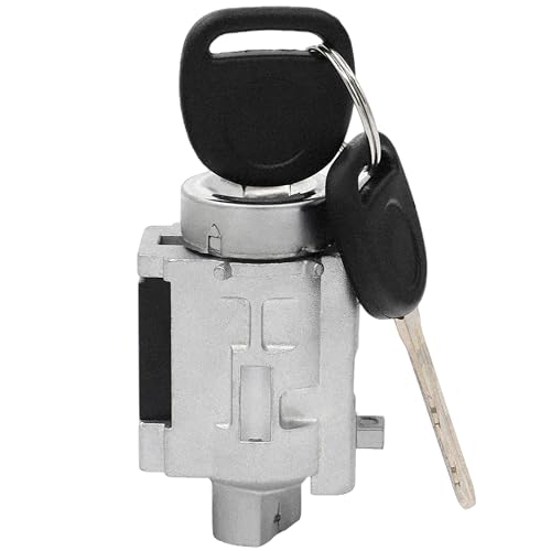 Ignition Starter Lock Cylinder with Keys and Passlock Chip - Compatible with Chevy, Oldsmobile, Pontiac Vehicles - Malibu, Monte Carlo, Impala, Grand Am - Replaces 12458191, 25832354, D1493F, 924-719