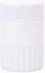 Triturador e cortador de comprimidos 4 em 1, esmaga cortes e armazena pílulas, vitaminas, comprimidos. Compartimento de armazenamento embutido, possui lâmina de aço inoxidável, portátil e amigável