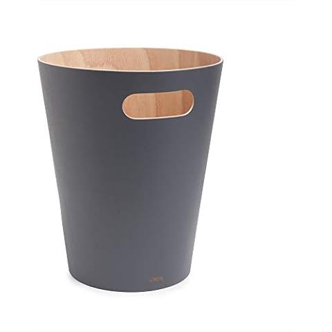 Umbra Woodrow Modern Wooden Trash Can Cover