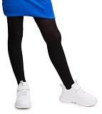 Annes styling Medias opacas para niña, suaves, 40 DEN, perfectas para escuela y ballet, cómodas, elásticas, tallas 98 – 152, negro, 2-4 años