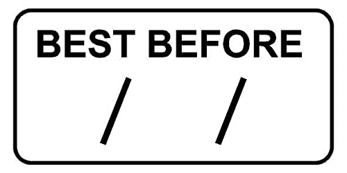 Best before food date kitchen labels/Self adhesive sticker - 50mm x 25mm (768)