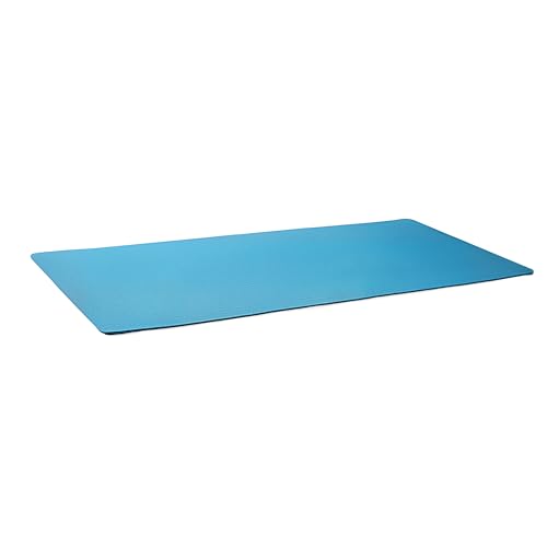 Amazon Basics 0.25-inch Thick TPE Exercise Yoga Mat with Carrying Strap, Aqua by Amazon Basics - Image 5