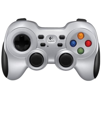 Logitech F710 Gamepad Inalámbrico, 2,4 GHz con Nano-Receptor USB, Distribución de Botones Clásica, Doble Efecto de Vibración, Mando de Dirección 4 Conmutadores, PC - Gris/Negro