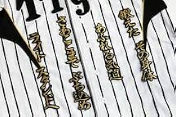 阪神タイガース、金本知憲刺繍入りレプリカユニホーム(美品) Amazon.co.jp: 金本 知憲 応援歌 (行金) 刺繍 ワッペン 阪神