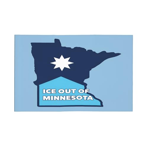 Keep ICE Out of Minnesota Car Flag 12"x18" Double Sided