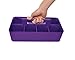 Enjoy Organizer - 8 Compartments DIY Dividers,Large caddy, Multi Purpose, Simple, Portable, Stackable, Modern Solution for School, Office,MADE IN USA (Royal Purple)