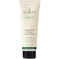 Sukin Signature Foaming Facial Cleanser 50mL, Gel Cleanser To Clean Skin with Chamomile, Aloe Vera, Green Tea & Witch Hazel, Australian Made & Owned, Vegan, Cruelty-Free