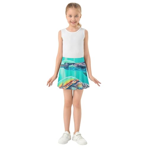 Girls' Shorts Athletic Skorts Kids Tennis Skirts Casual Teen Skirt Sea Turtles Ocean 3t3