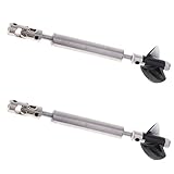 Material: Edelstahl IPOTCH 2pcs Antriebswelle Schiffsschraube Bootspropeller Propeller RC Boot Zubehör