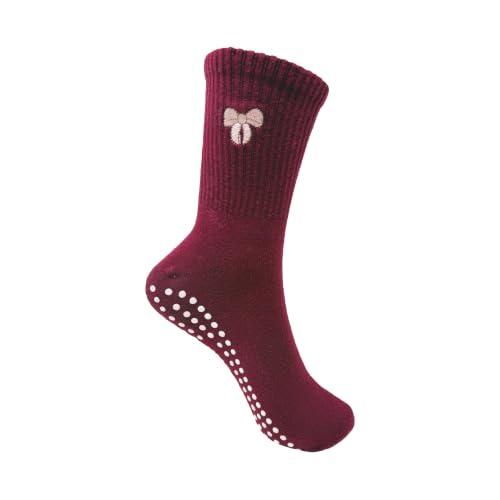 Image of Mint & Oak Pilates Socks with Grips for Women, Ankle Length Non-Slip Yoga Socks, Cotton Ideal For Yoga, Pilates, Gym, Workout, Cute Women's Gift