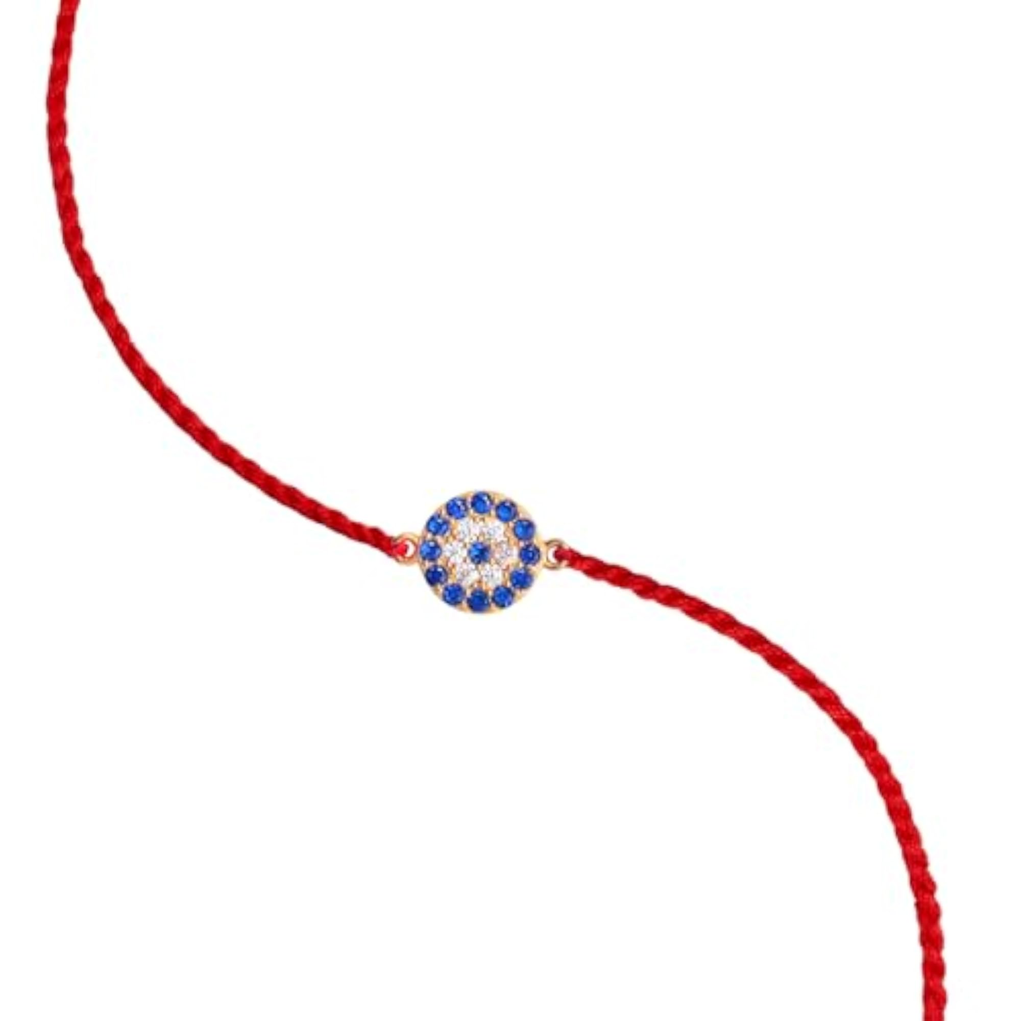 925 Sterling Silver Evil Eye Cubic Zirconia Rakhi for Men